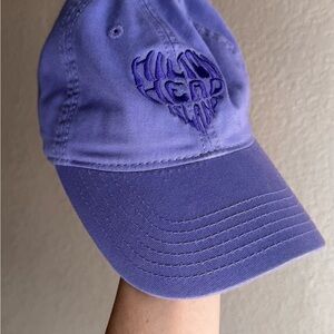 Purple Embroidered Cap